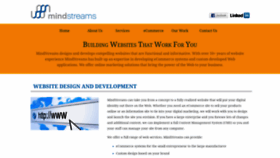 What Mindstreams.com website looked like in 2020 (4 years ago)