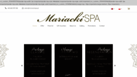 What Mariackispa.pl website looked like in 2020 (3 years ago)