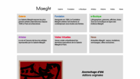 What Maeght.com website looked like in 2020 (3 years ago)
