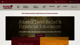 What Moneymentors.ca website looked like in 2020 (3 years ago)