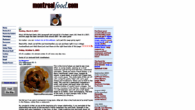 What Montrealfood.com website looked like in 2020 (3 years ago)
