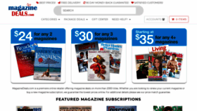 What Magazinedeals.com website looked like in 2020 (4 years ago)