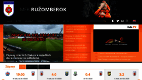 What Mfkruzomberok.sk website looked like in 2020 (4 years ago)