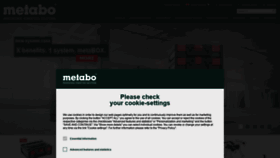 What Metabo.co.uk website looked like in 2020 (3 years ago)