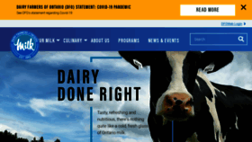 What Milk.org website looked like in 2020 (3 years ago)