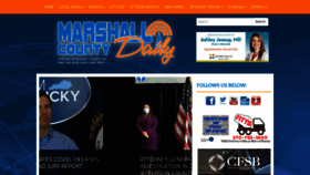 What Marshallcountydaily.com website looked like in 2020 (3 years ago)