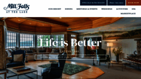 What Millfalls.com website looked like in 2020 (4 years ago)
