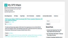 What Mygpsmaps.com website looked like in 2020 (3 years ago)