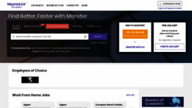 What Monster.com.hk website looked like in 2020 (3 years ago)