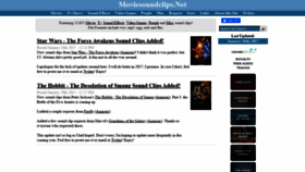 What Moviesoundclips.net website looked like in 2020 (3 years ago)