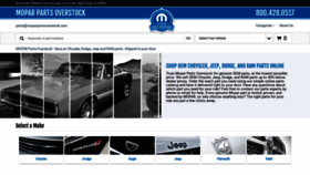 What Moparpartsoverstock.com website looked like in 2020 (3 years ago)