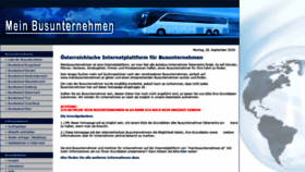 What Meinbusunternehmen.at website looked like in 2020 (3 years ago)