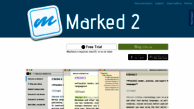 What Marked2app.com website looked like in 2020 (3 years ago)