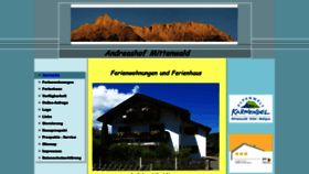 What Mittenwald-andreashof.de website looked like in 2020 (3 years ago)