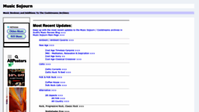 What Musicsojourn.com website looked like in 2020 (3 years ago)