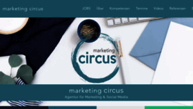 What Marketingcircus.at website looked like in 2020 (3 years ago)