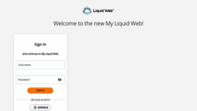What My.liquidweb.com website looked like in 2020 (3 years ago)