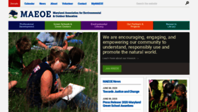 What Maeoe.org website looked like in 2020 (3 years ago)