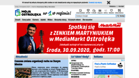What Moja-ostroleka.pl website looked like in 2020 (4 years ago)