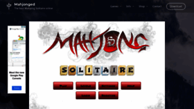 What Mahjonged.com website looked like in 2020 (3 years ago)