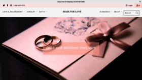 What Madeforlovejewelry.com website looked like in 2020 (3 years ago)