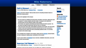 What Mikenaberezny.com website looked like in 2020 (3 years ago)