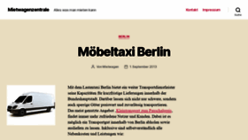 What Mietwagenzentrale.com website looked like in 2020 (3 years ago)