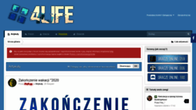 What Mta4life.pl website looked like in 2020 (3 years ago)