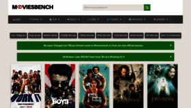 What Moviesbench.com website looked like in 2020 (3 years ago)