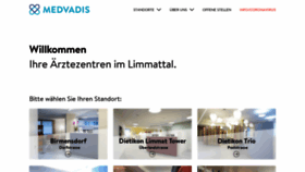 What Medvadis.ch website looked like in 2020 (3 years ago)