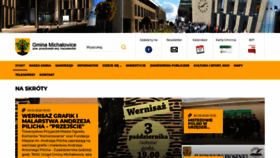 What Michalowice.pl website looked like in 2020 (3 years ago)