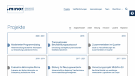 What Minor-wissenschaft.de website looked like in 2020 (3 years ago)