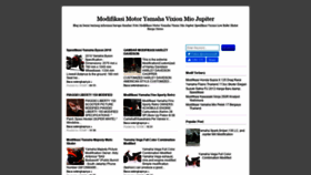 What Modifikasi-motor-yamaha.blogspot.com website looked like in 2020 (3 years ago)