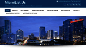 What Miamilist.us website looked like in 2020 (3 years ago)