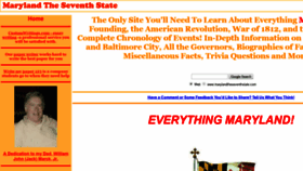 What Marylandtheseventhstate.com website looked like in 2020 (3 years ago)