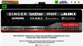 What Multipartescolombia.com website looked like in 2020 (3 years ago)