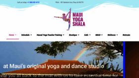 What Maui-yoga.com website looked like in 2020 (3 years ago)