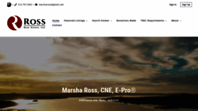 What Marshaross.net website looked like in 2020 (3 years ago)