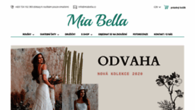 What Miabella.cz website looked like in 2020 (3 years ago)