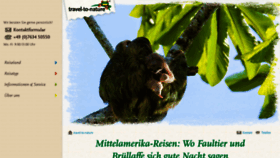 What Mittelamerika-reisen.de website looked like in 2020 (3 years ago)