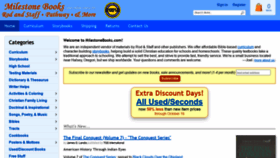 What Milestonebooks.com website looked like in 2020 (3 years ago)