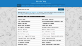 What Musicaq2.net website looked like in 2020 (3 years ago)