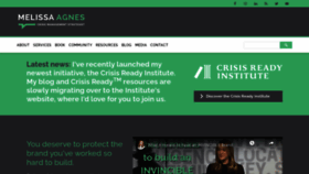 What Melissaagnes.com website looked like in 2020 (3 years ago)