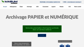 What Maeum-numerique.fr website looked like in 2020 (3 years ago)