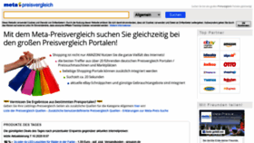 What Meta-preisvergleich.de website looked like in 2020 (5 years ago)