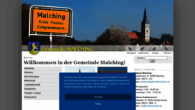What Malching.de website looked like in 2020 (3 years ago)
