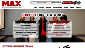 What Maxtrain.com website looked like in 2020 (3 years ago)