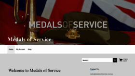 What Medalsofservice.com.au website looked like in 2020 (3 years ago)