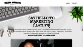 What Modernmarketingplans.com website looked like in 2020 (3 years ago)
