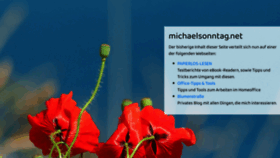 What Michaelsonntag.net website looked like in 2020 (3 years ago)